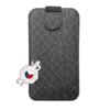 FIXED Soft Slim case with closure, PU material, size 5XL+, Gray Mesh motif