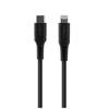 FIXED Liquid Silicone Kabel USB-C/Lightning, 0,5m, schwarz