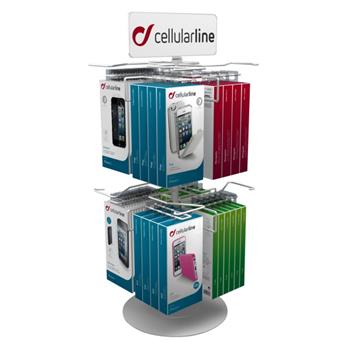 POS-Presentation swivel stand for the CellularLine counter, 8 hooks