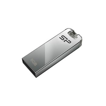 USB flash disk Silicon Power Touch T03, 8GB, USB 2.0, stříbrný