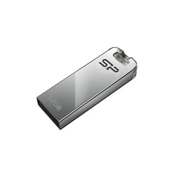 USB flash disk Silicon Power Touch T03, 32GB, USB 2.0, stříbrný