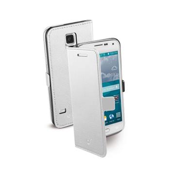 Pouzdro typu kniha CellularLine Book Essential pro Samsung Galaxy S5 Mini, bílé