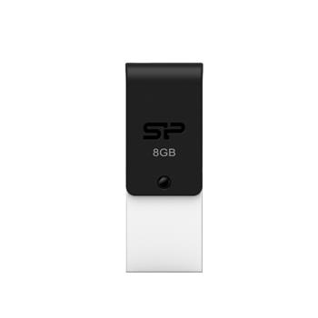 USB-OTG flash disk s druhým microUSB konektorem Silicon Power Mobile X21, 8GB, USB 2.0