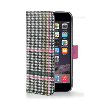 Pouzdro typu kniha CELLY Dandy pro Apple iPhone 6 Plus / 6S Plus, růžové