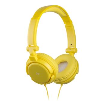 Multifunkční sluchátka KitSound iD s mikrofonem, 3,5 mm, žlutá