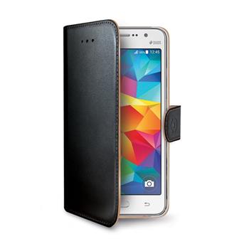 Pouzdro typu kniha CELLY Wally pro Samsung Galaxy Grand Prime, PU kůže, černé