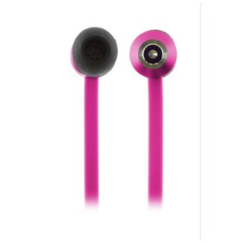 In-ear sluchátka KitSound Ribbons s mikrofonem, 3,5 mm jack, růžová