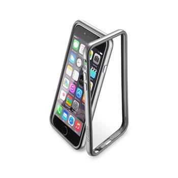 Ochranný rámeček CellularLine Bumper Satin pro Apple iPhone 6/6S, šedý