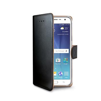 Pouzdro typu kniha CELLY Wally pro Samsung Galaxy J5, PU kůže, černé