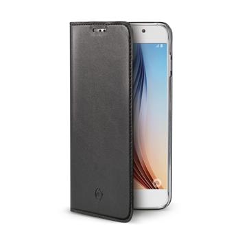 Ultra tenké pouzdro typu kniha CELLY Air pro Samsung Galaxy S6, PU kůže, černé
