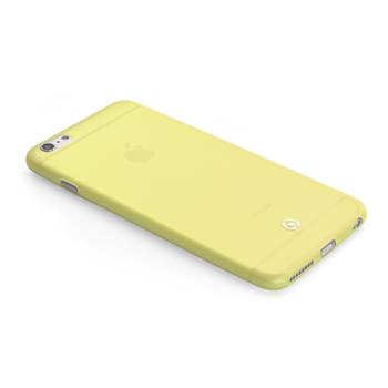 Ultra thin TPU case CELLY Frost for Apple iPhone 6/6S, 0.29 mm, yellow