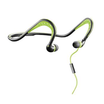 Sportovní ergonomická sluchátka CellularLine SCORPION, černo-zelená