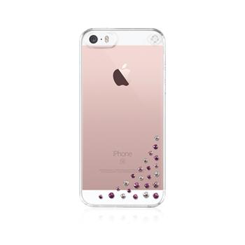 Zadný kryt Bling My Thing Diffusion Pink Mix pre Apple iPhone 5/5S/SE, MADE WITH SWAROVSKI® ELEMENTS + fólie na displej