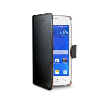 Pouzdro typu kniha CELLY Wally pro Samsung Galaxy Trend 2 Lite, PU kůže, černé