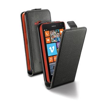 Pouzdro CellularLine Flap Essential pro Nokia Lumia 625, PU kůže, černé,rozbaleno