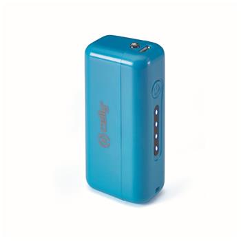 Powerbanka CELLY s USB výstupem, microUSB kabelem, 2200 mAh, 1A, světle modrá