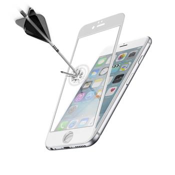 Ochranné tvrzené sklo pro celý displej CellularLine CAPSULE pro Apple iPhone 6/6S, bílé