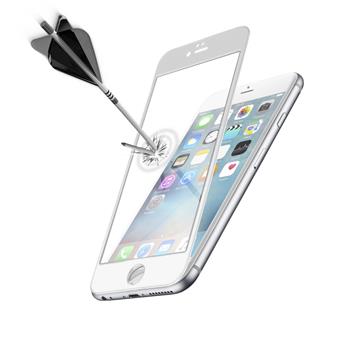 Ochranné tvrzené sklo pro celý displej CellularLine CAPSULE pro Apple iPhone 6 Plus, bílé