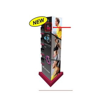 S Triangular stand for EASYFITTOUCH and EASYFIT TOUCH 4 +4 hooks with leaflets
