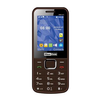 Mobilní telefon Maxcom MM141, DualSIM, hnědý