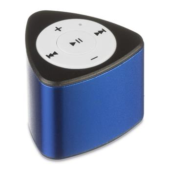 Miniaturní MP3 přehrávač KITSOUND MINI s konektorem 3,5mm jack a slotem na microSD kartu, modro-černý