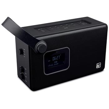 DAB+ digitální rádio KITSOUND AIR, DAB+/FM/Bluetooth, 3,5mm jack, budík, černé