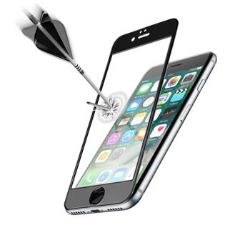 Ochranné tvrzené sklo pro celý displej Cellularline Capsule pro Apple iPhone 7/8/SE (2020), černé