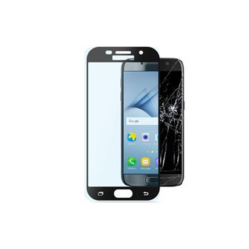Ochranné tvrzené sklo pro celý displej Cellularline CAPSULE pro Samsung Galaxy A3 (2017), černé