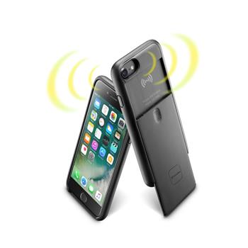 Ochranný zadní kryt s přídavnou anténou Cellularline ANTENNA pro iPhone 7/8, černý