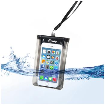 Univerzální voděodolné pouzdro CELLY Splash Bag pro telefony 5,7 ", černé