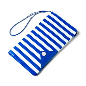 Univerzální voděodolné pouzdro s peněženkou CELLY Splash Wallet pro telefony 5,7 ", modré