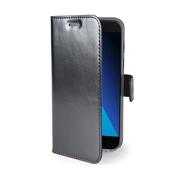 Ultra-thin sleeve type book CELLY Air for Samsung Galaxy A5 (2017) PU leather, black