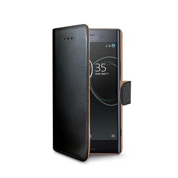 Housing type cell wall paper for Sony Xperia Premium XZ, PU leather, black
