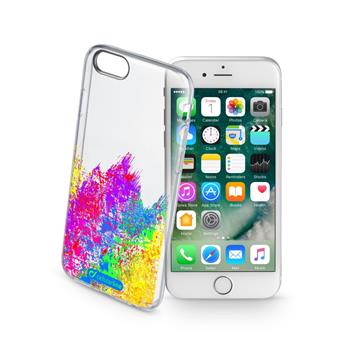 Průhledné gelové pouzdro Cellularline STYLE pro Apple iPhone 7/8, motiv ART