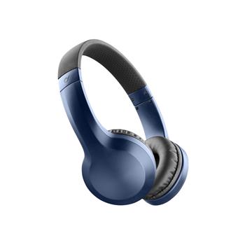 Bezdrátová sluchátka CELLULARLINE AKROS, AQL® certifikace, extra basy, modrá