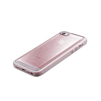 Adhezívny zadný kryt Cellularline SELFIE CASE pre Apple iPhone 5/5S/SE, ružový
