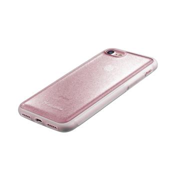Adhezívny zadný kryt Cellularline SELFIE CASE pre Apple iPhone 7/8, ružový
