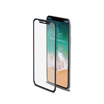 Protective hardened glass CELLY 3D Glass for Apple iPhone X/XS, black (screen glass, anti blue-ray)