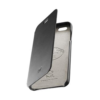 Luxusní pouzdro typu kniha CellularLine SUITE pro Apple iPhone 6/6S, pravá kůže, černé,rozbaleno