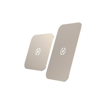 Plíšky CELLY GHOSTPLATE kompatibilní s magnetickými držáky pro mobilní telefony, zlatý