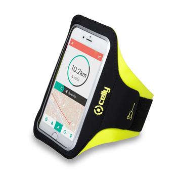 Sport neoprene case CELLY ARMBAND, size XXL for phones up to 6.2 &quot;, yellow