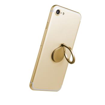 Prstýnek CELLY Ring pro mobilní telefony, funkce stojánku, zlatý