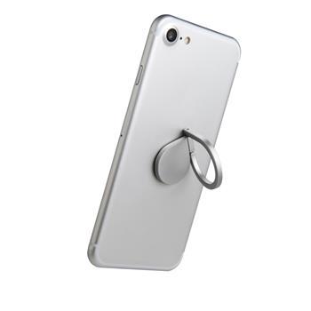 Prstýnek CELLY Ring pro mobilní telefony, funkce stojánku, stříbrný