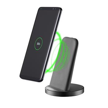 Self for charging Cellularline WIRELESS FAST CHARGER STAND, adaptive fast charging, Qi standard, black