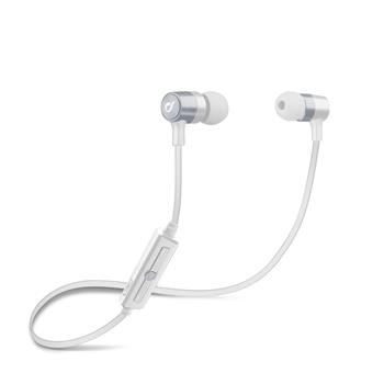 Bluetooth In-ear stereo sluchátka Cellularline Unique Design pro iPhone, stříbrná