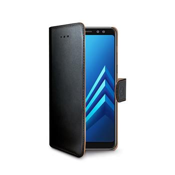 Pouzdro typu kniha CELLY Wally pro Samsung Galaxy A8 (2018), PU kůže, černé