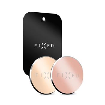 Sada 3ks plíšků FIXED Magnetto vhodných pro magnetické držáky, zlatá a růžovozlatá barva