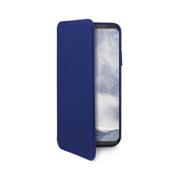 Pouzdro typu kniha CELLY Prestige pro Samsung Galaxy S9 Plus, PU kůže, modré