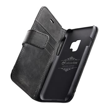 Prémiové kožené pouzdro typu kniha Supreme pro Samsung Galaxy S9, černé
