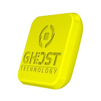 Univerzální magnetický držák CELLY GHOSTFIX pro mobilní telefony, adhezivní povrch, žlutý